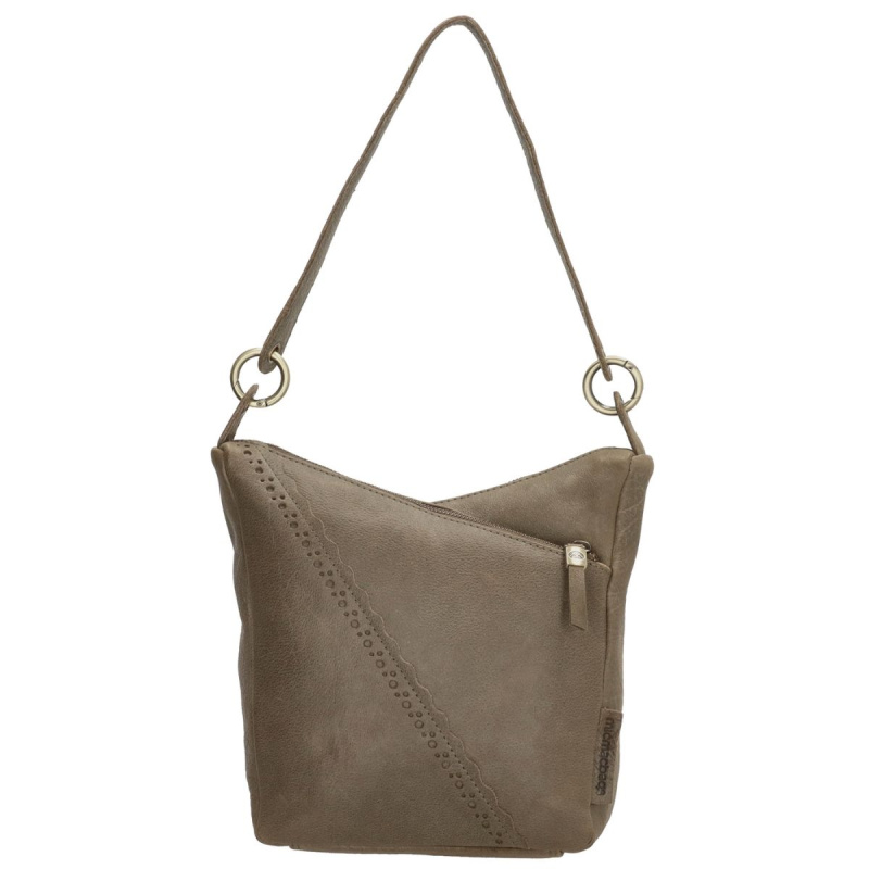 Dámska kožená kabelka olivová Lorena