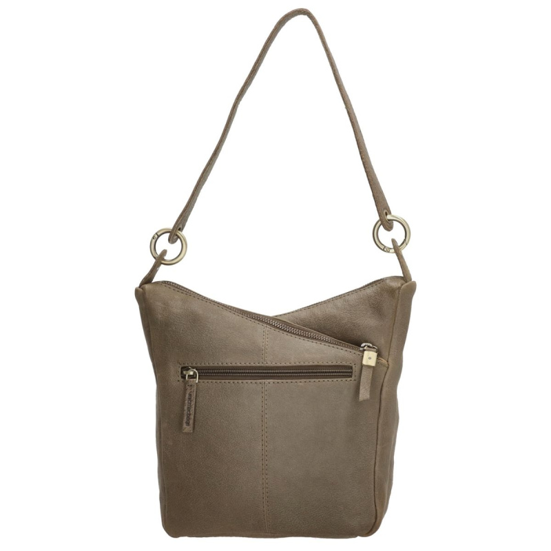 Dámska kožená kabelka olivová Lorena