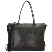 Dámska kožená biznis kabelka čierna Ysabel
