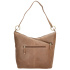 Dámska kožená kabelka taupe Arista
