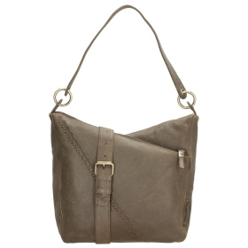 Dámska kožená kabelka olivová