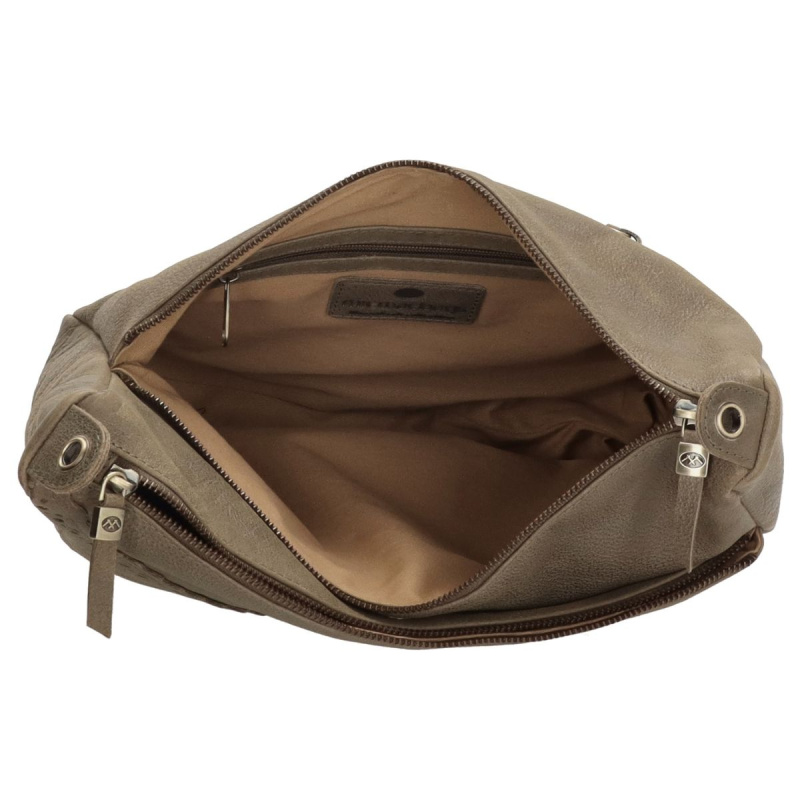 Dámska kožená kabelka olivová Arista