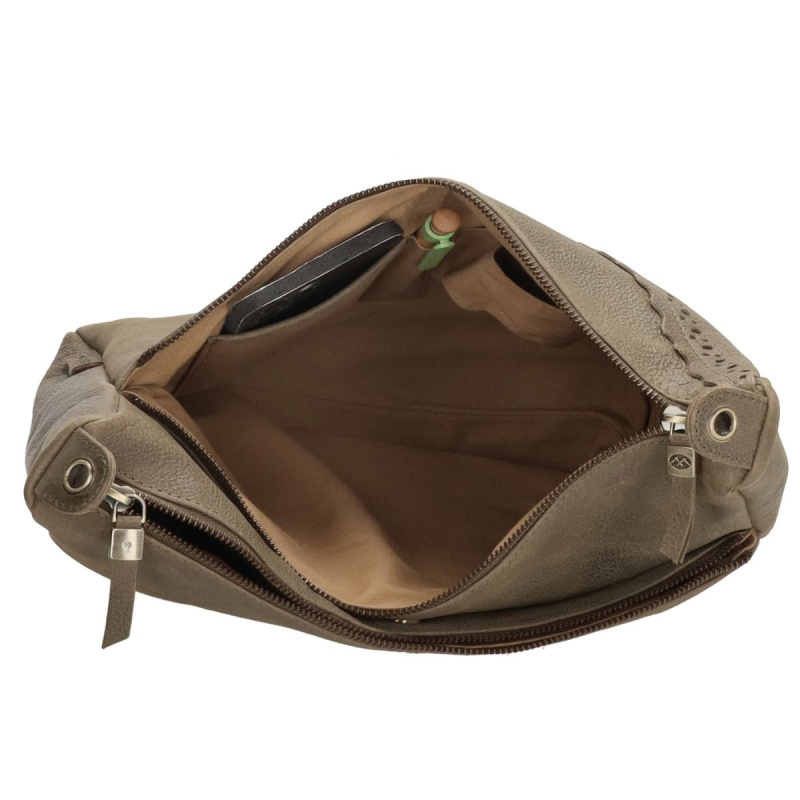 Dámska kožená kabelka olivová Arista