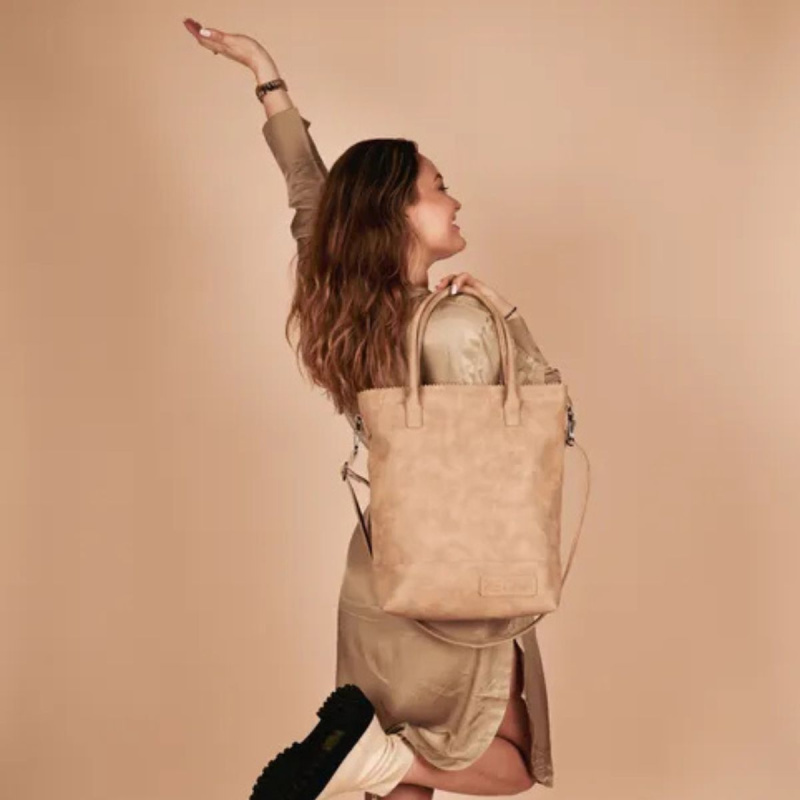 Dámska kabelka na rameno piesková Devona