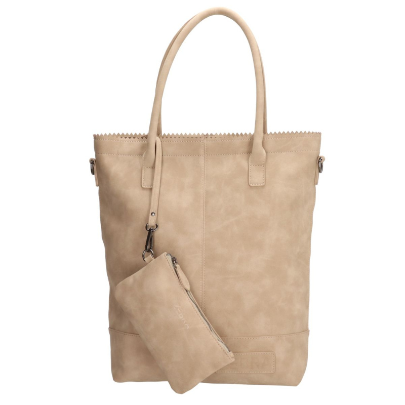 Dámska kabelka na rameno piesková Devona