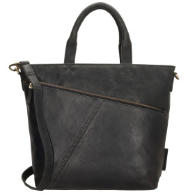 Dámska kožená kabelka čierna