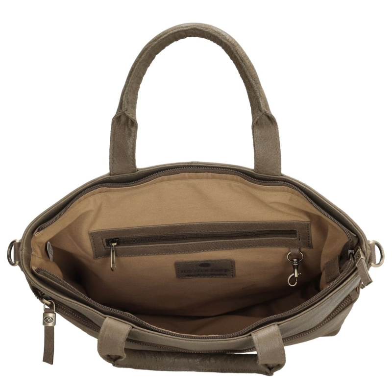 Dámska kožená kabelka olivová Diona