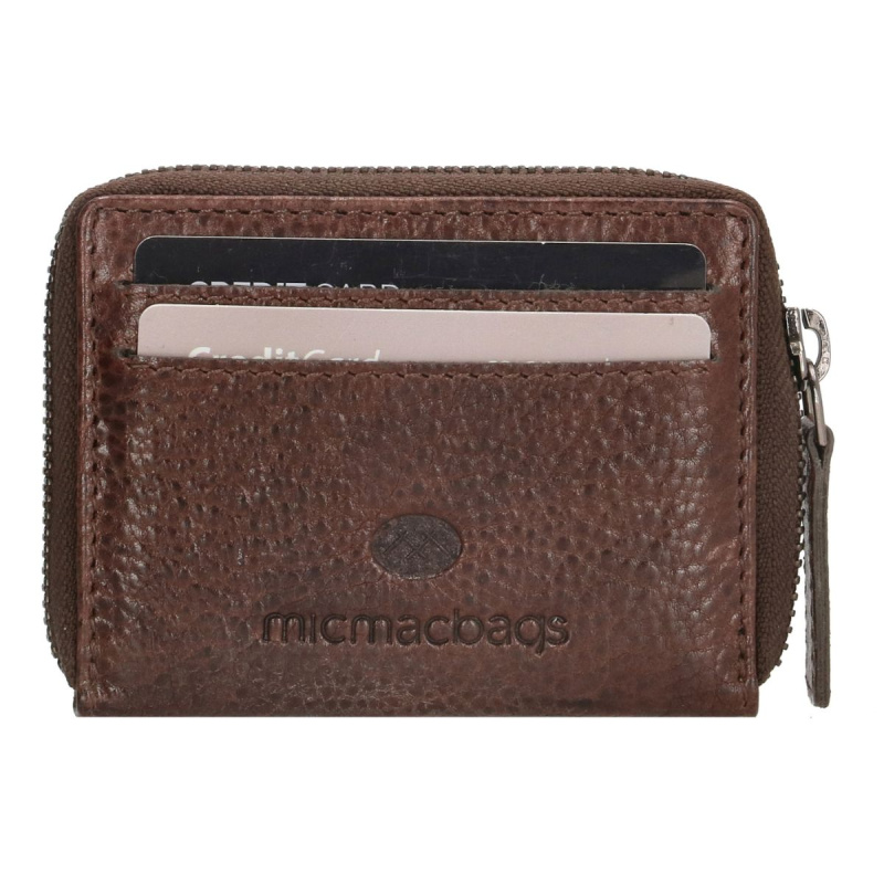 Dámska kožená peňaženka tmavohnedá Edna