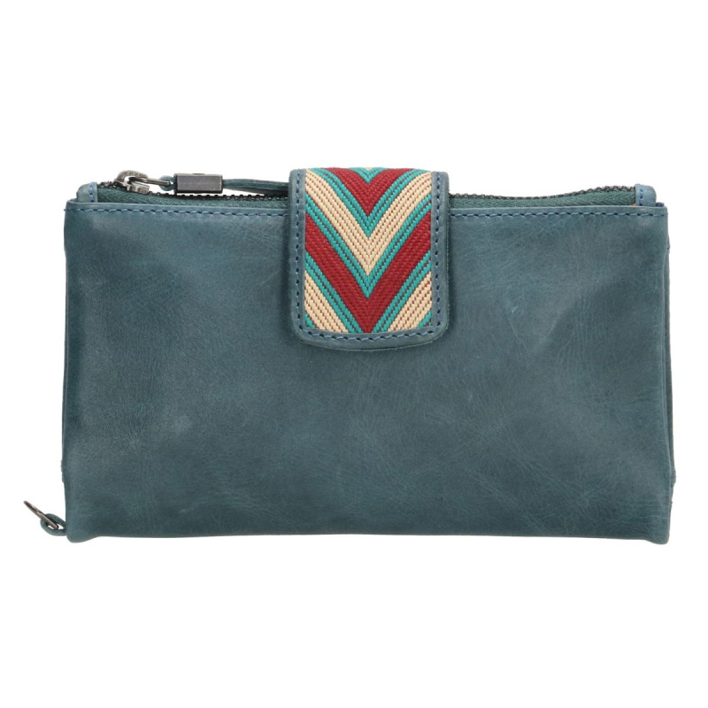 Dámska kožená peňaženka modrá Finna