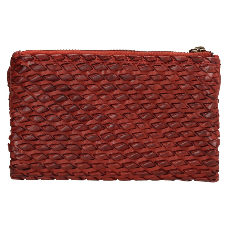 Dámska kožená peňaženka červená Siana