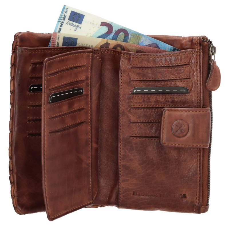 Dámska kožená peňaženka koňaková Siana