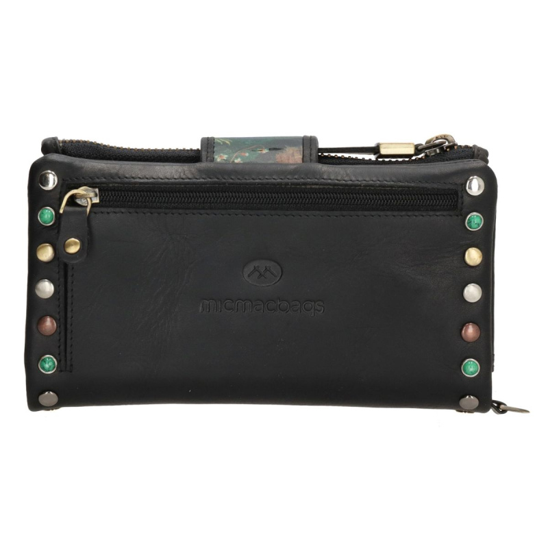 Dámska kožená peňaženka čierna Berget