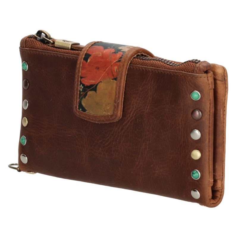 Dámska kožená peňaženka koňaková Berget