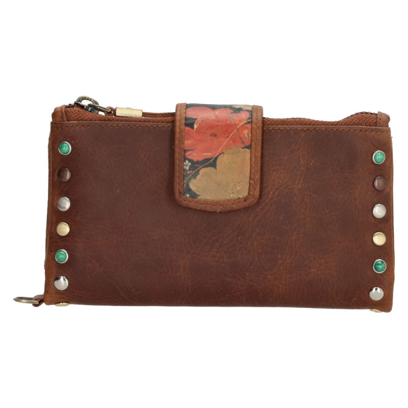 Dámska kožená peňaženka koňaková Berget