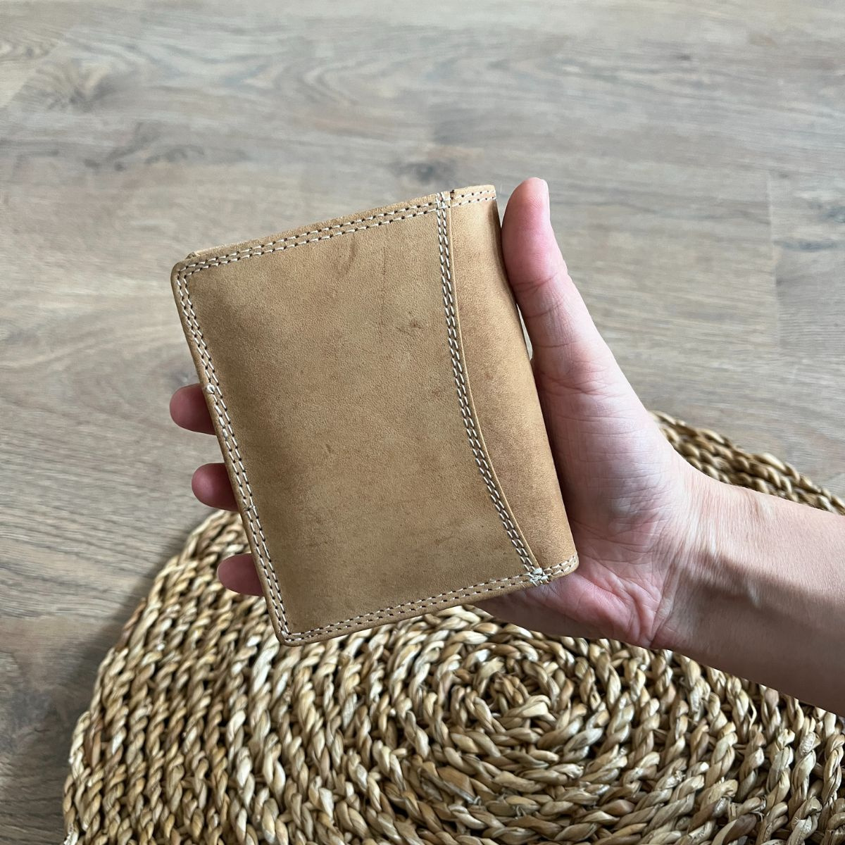 Pánska kožená peňaženka tan ATTIS