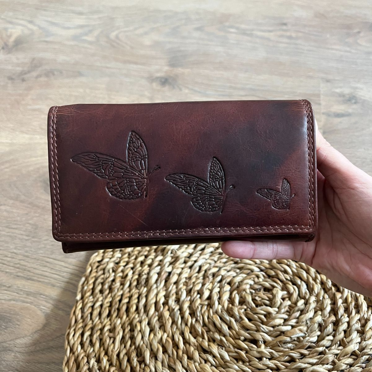 Dámska kožená peňaženka hnedá BIRGIT