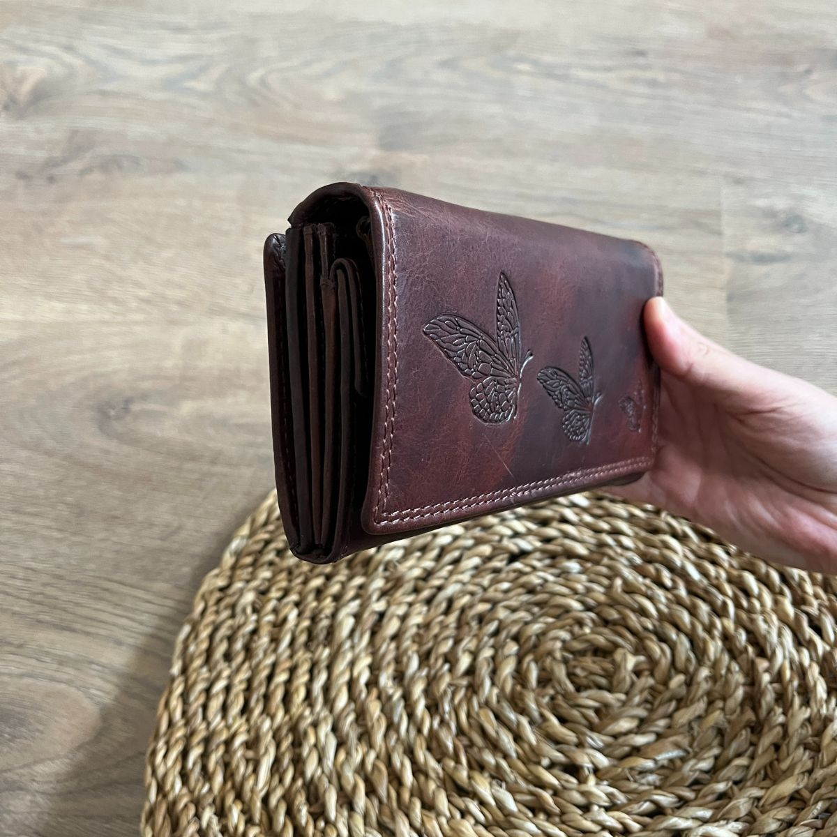 Dámska kožená peňaženka hnedá BIRGIT