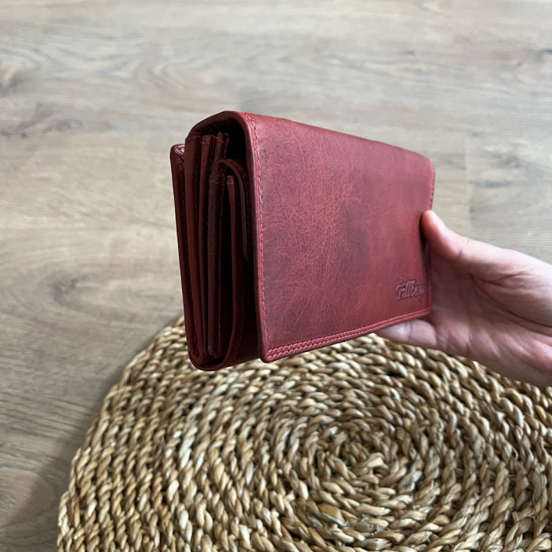 Dámska kožená peňaženka červená BRETTA