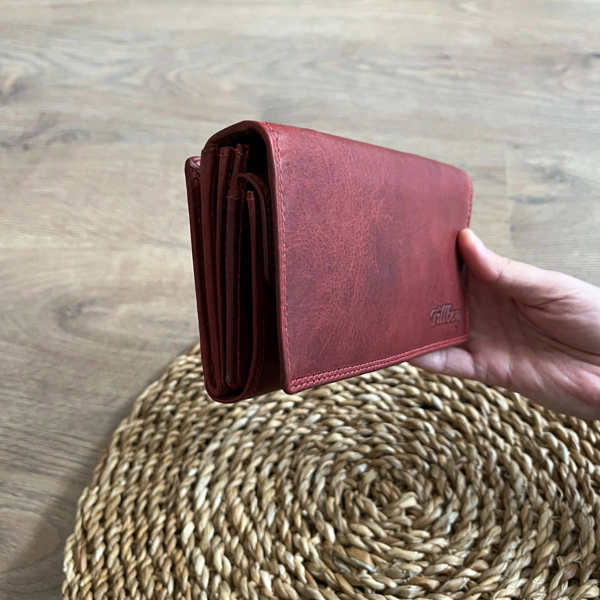 Dámska kožená peňaženka červená BRETTA