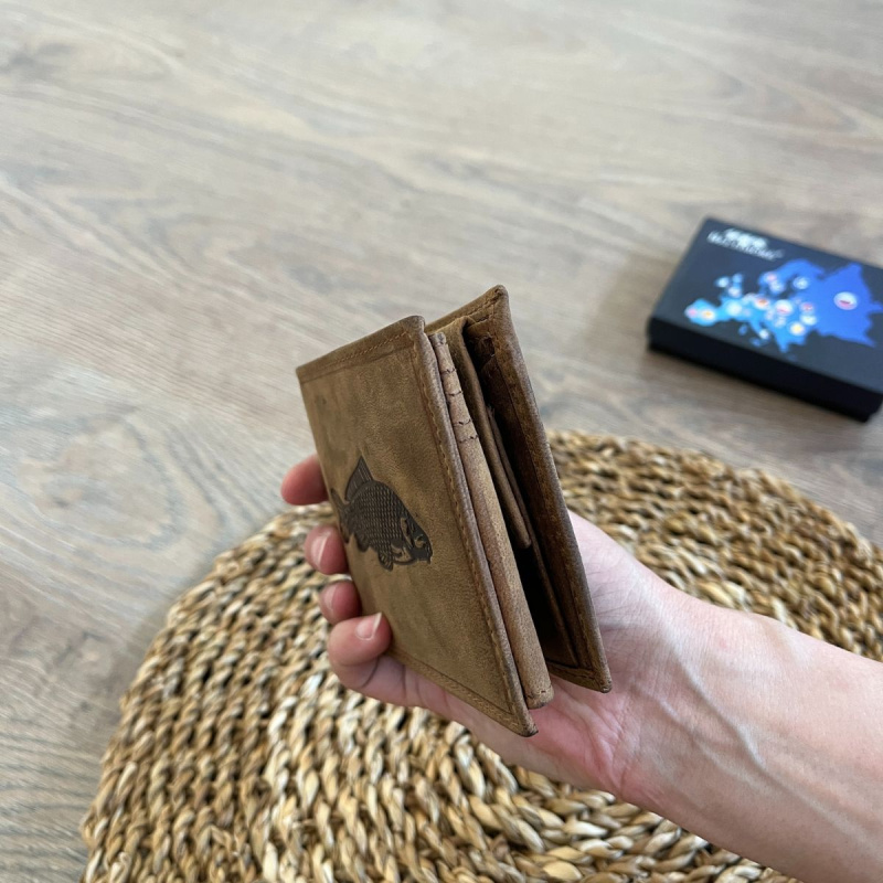 Pánska kožená peňaženka hnedá MIRON