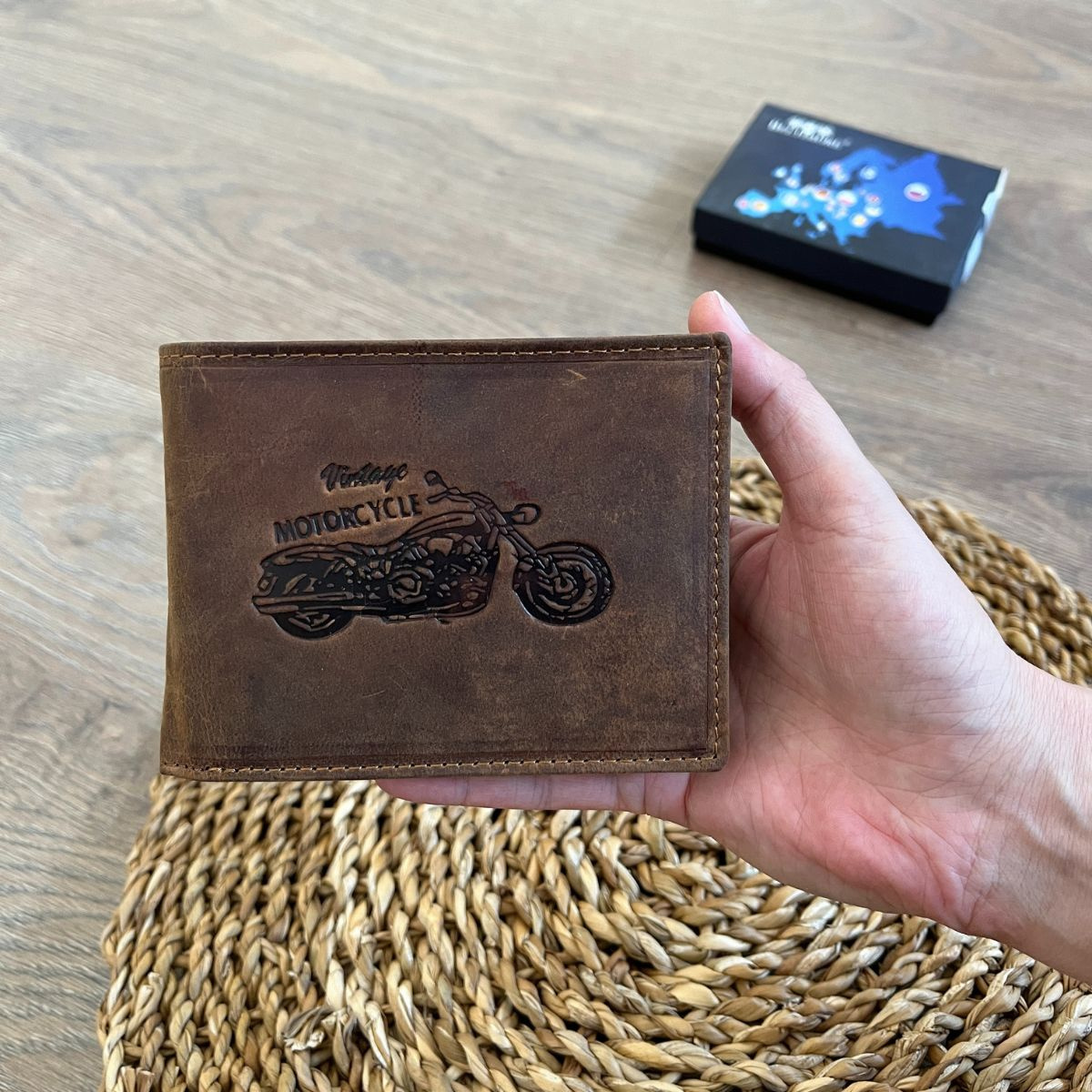 Pánska kožená peňaženka hnedá TARIK