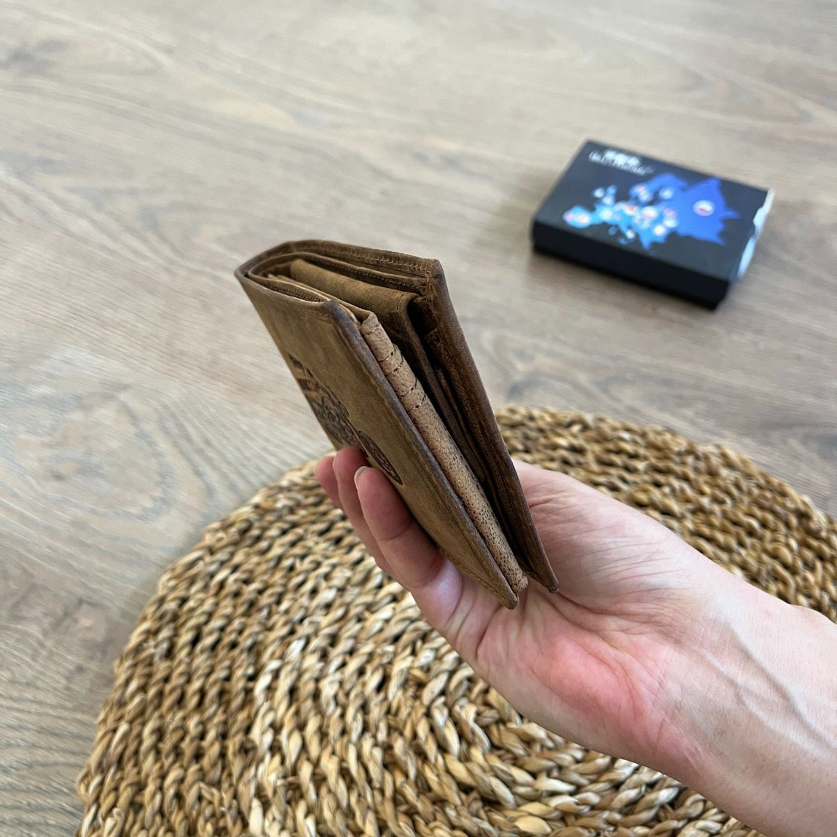 Pánska kožená peňaženka hnedá TARIK