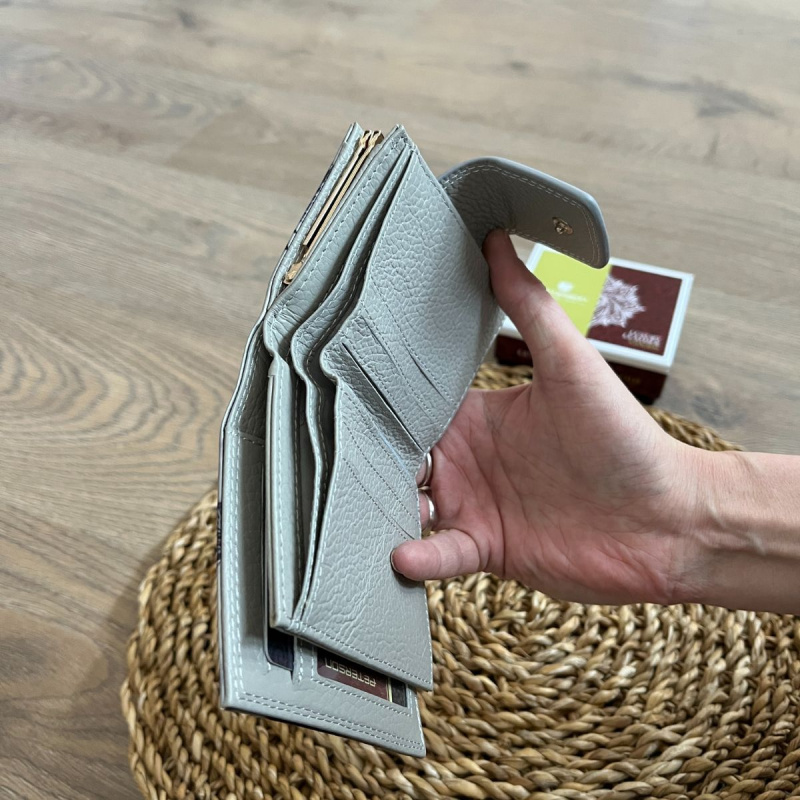 Dámska kožená peňaženka strieborná ADITA