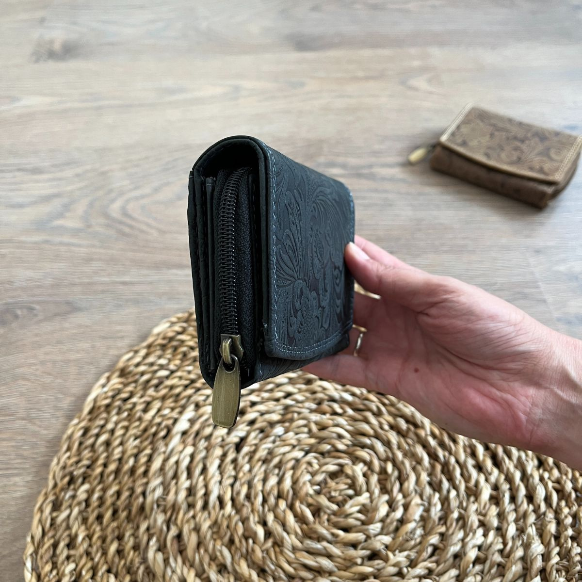 Dámska kožená peňaženka čierna HERTA