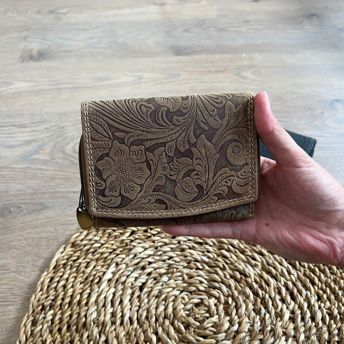 Dámska kožená peňaženka tan HERTA