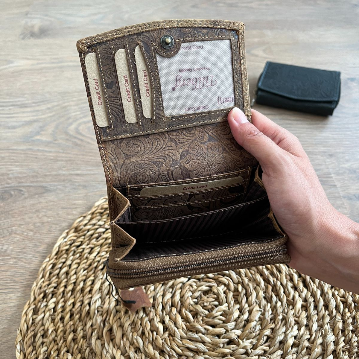 Dámska kožená peňaženka tan HERTA