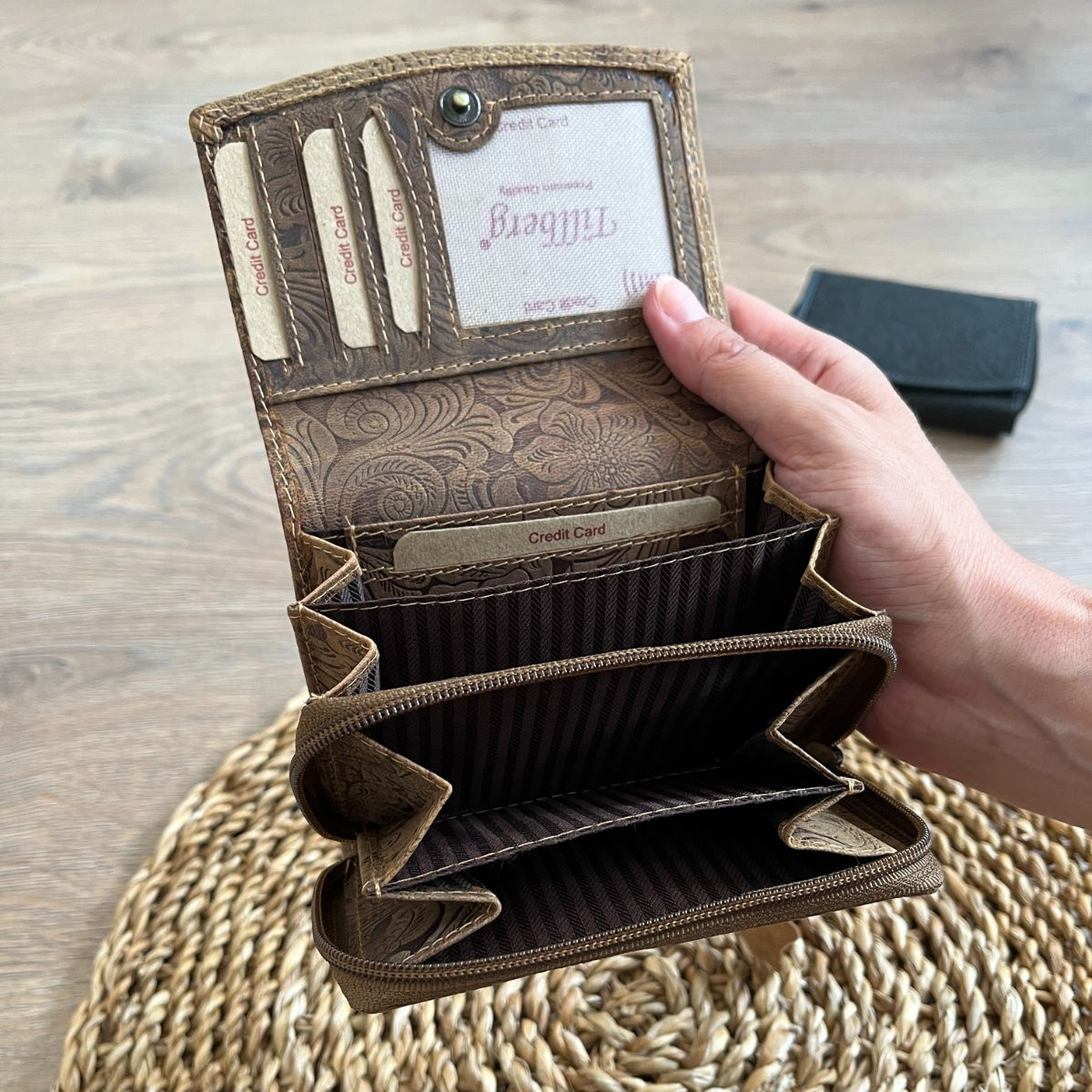 Dámska kožená peňaženka tan HERTA