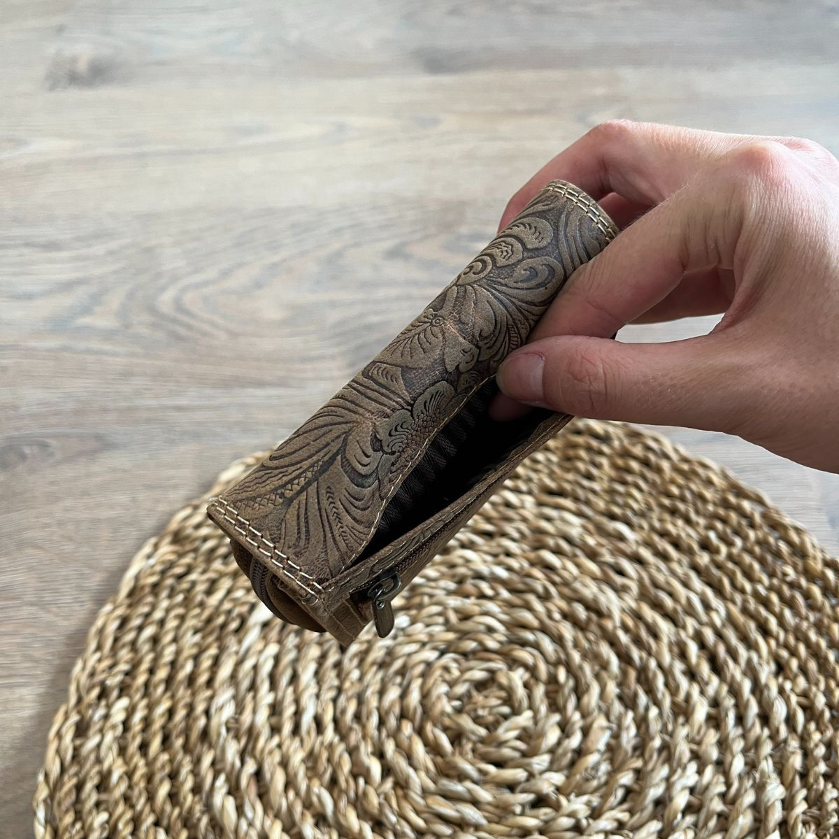 Dámska kožená peňaženka tan HERTA