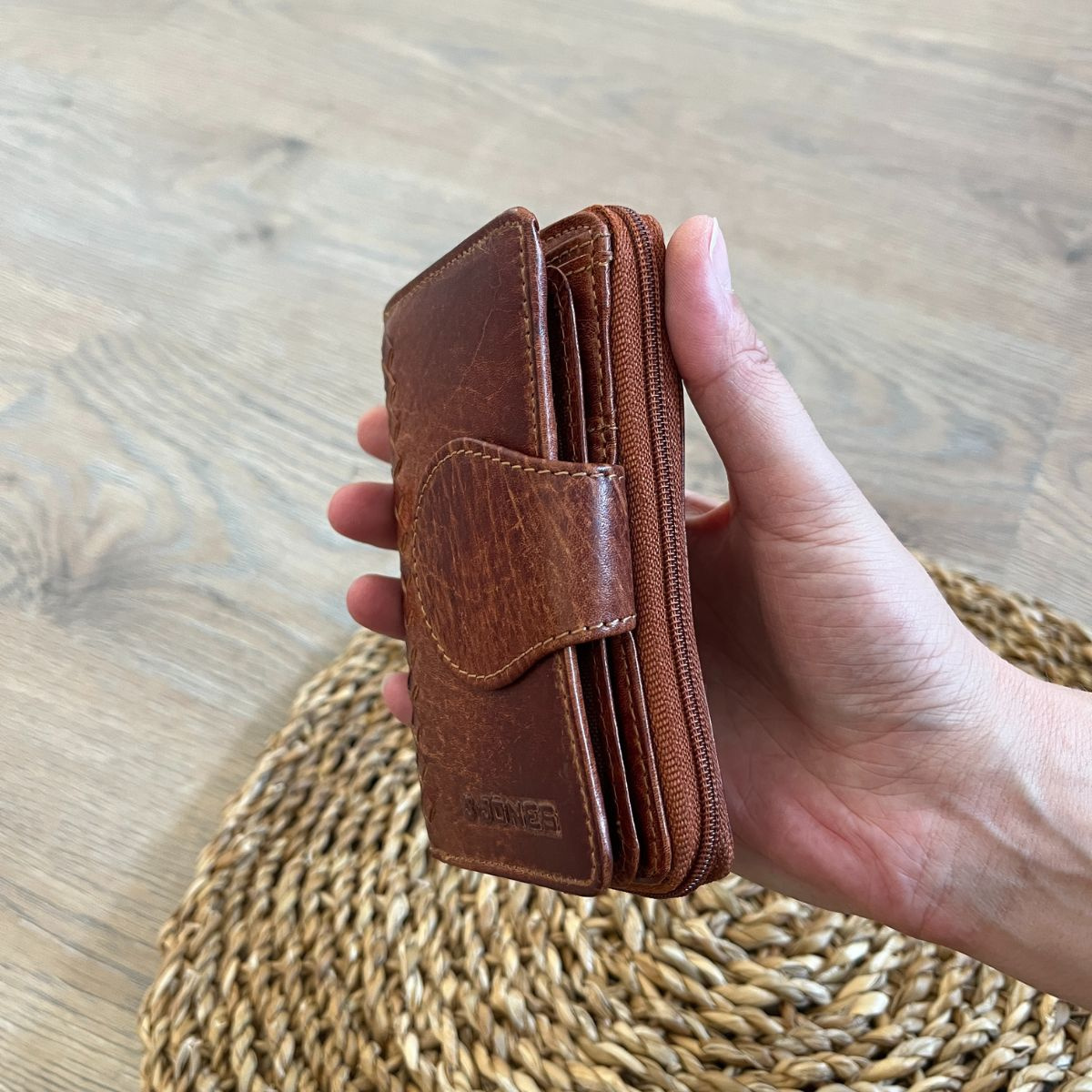 Dámska kožená peňaženka koňaková ANTONIA