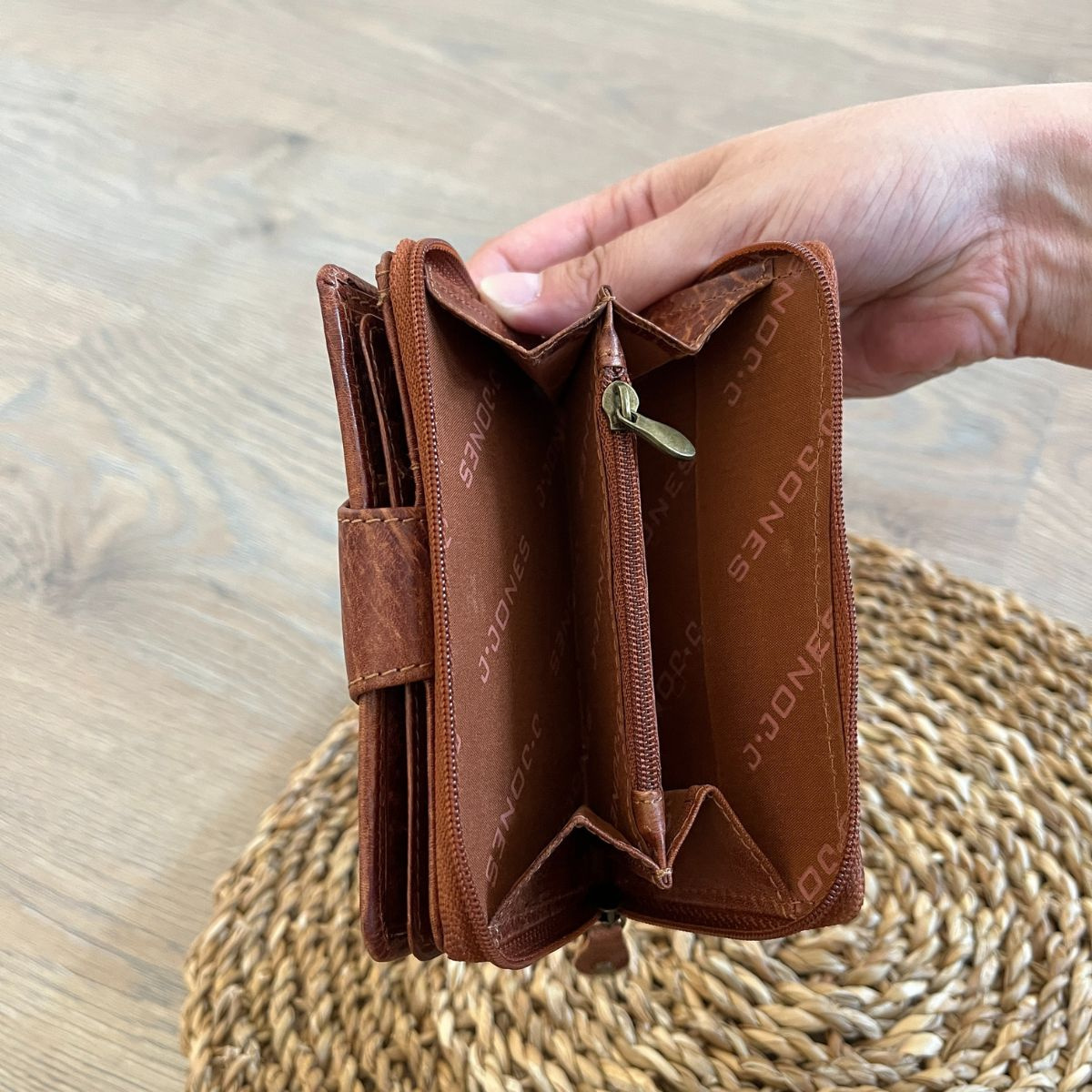 Dámska kožená peňaženka koňaková ANTONIA