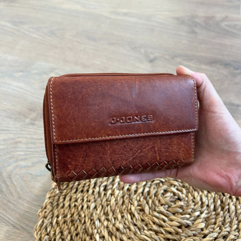 Dámska kožená peňaženka koňaková ANAIS