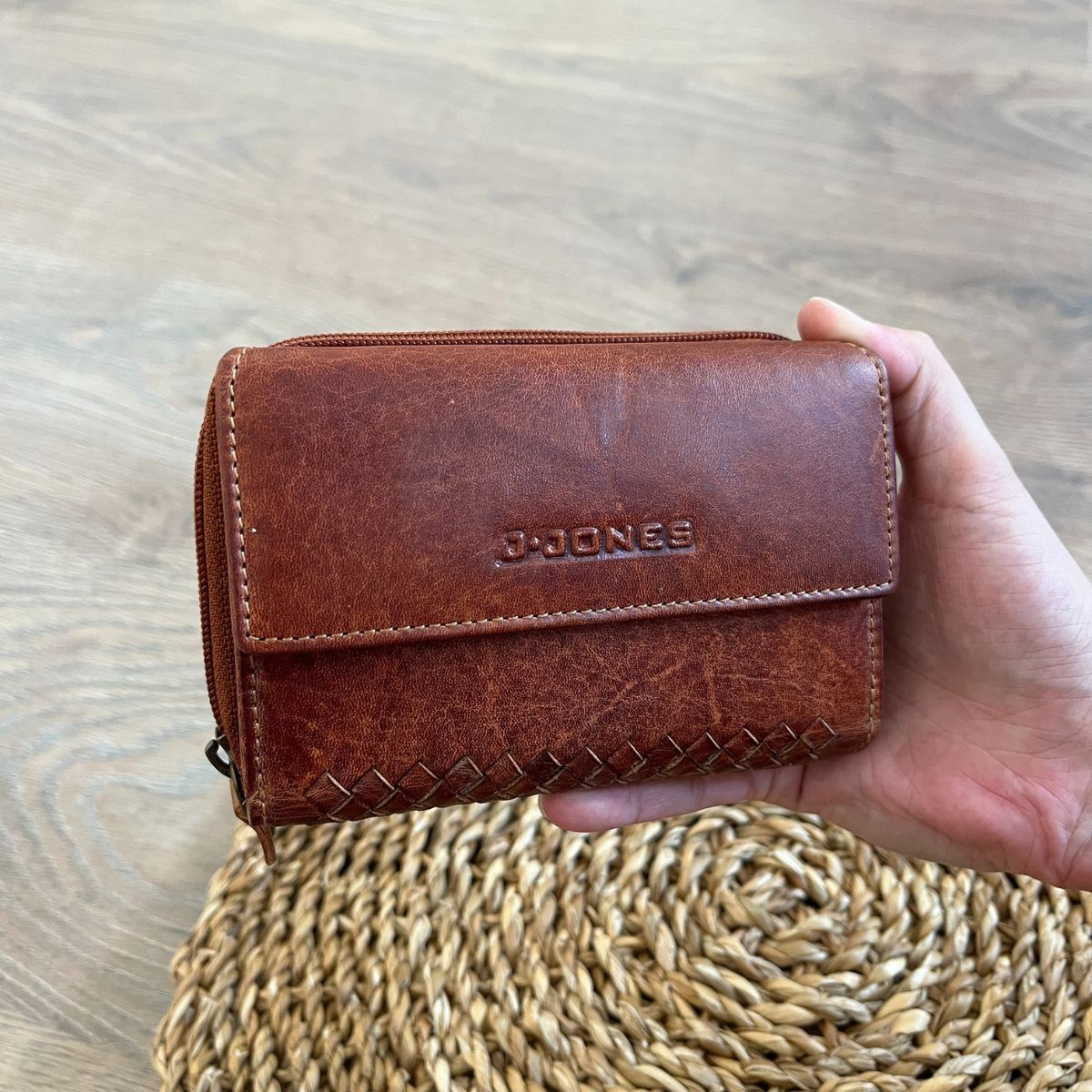 Dámska kožená peňaženka koňaková ANAIS