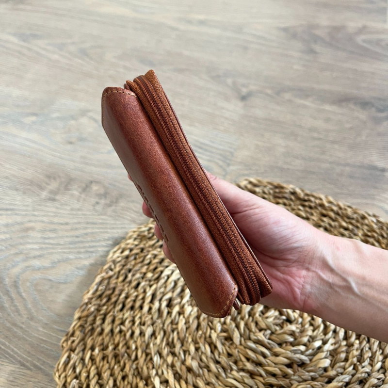 Dámska kožená peňaženka koňaková ANAIS