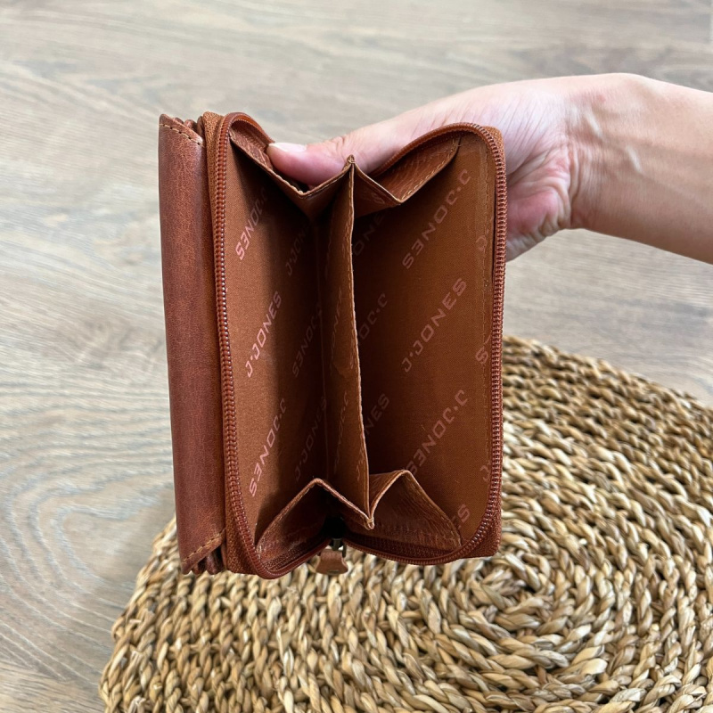 Dámska kožená peňaženka koňaková ANAIS