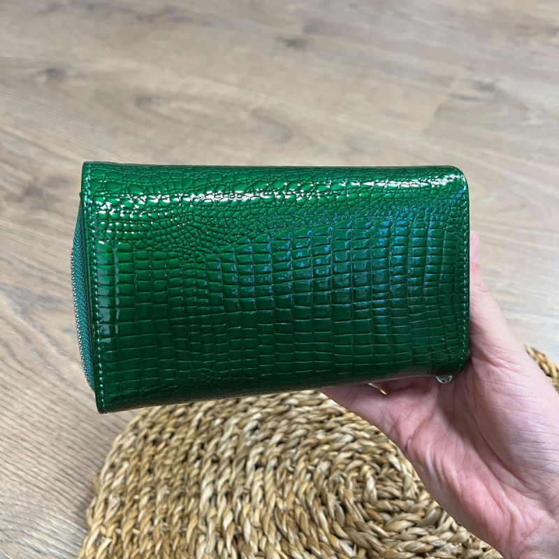 Dámska kožená peňaženka zelená ZAFIRA