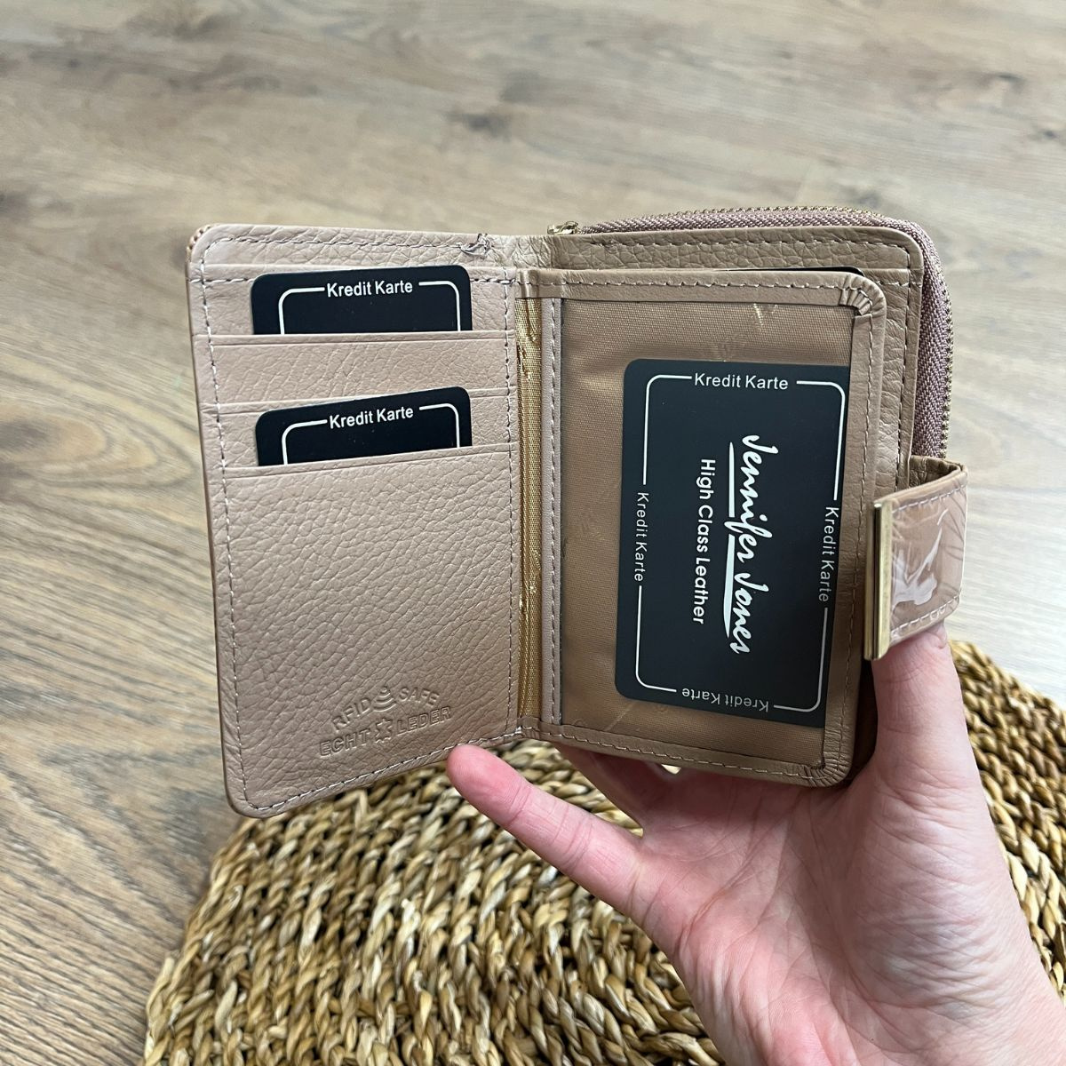 Dámska kožená peňaženka béžová SIENA