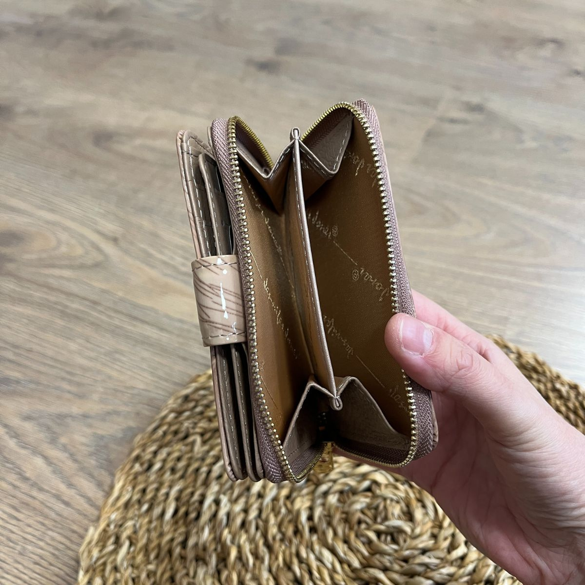 Dámska kožená peňaženka béžová SIENA