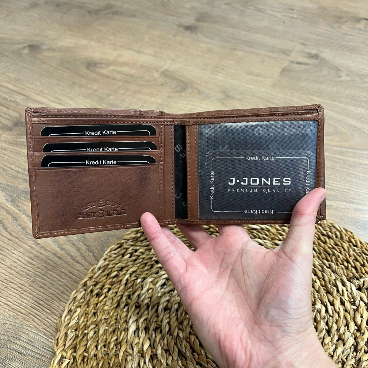 Pánska kožená peňaženka hnedá EDVIN