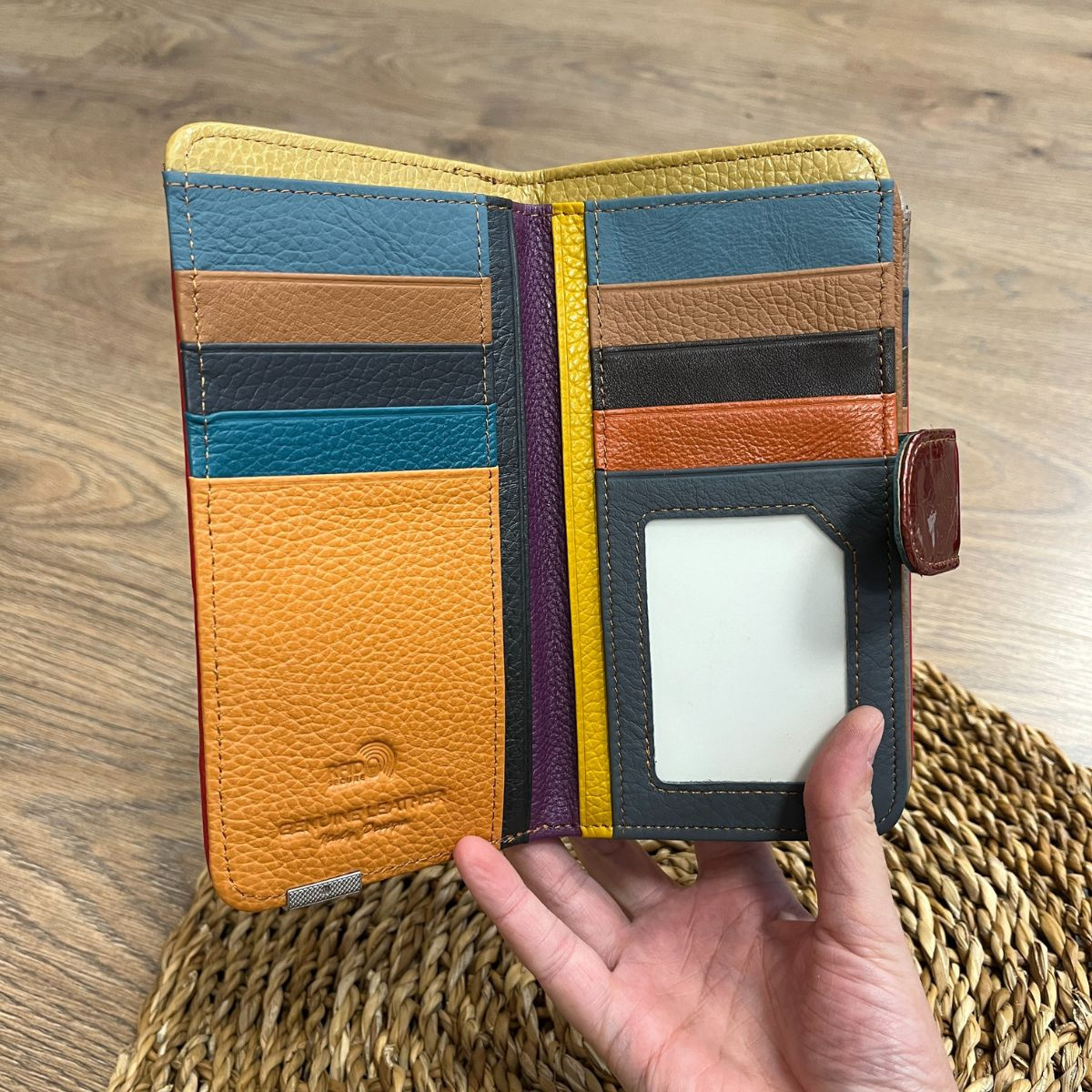 Dámska kožená peňaženka patchwork FATIMA