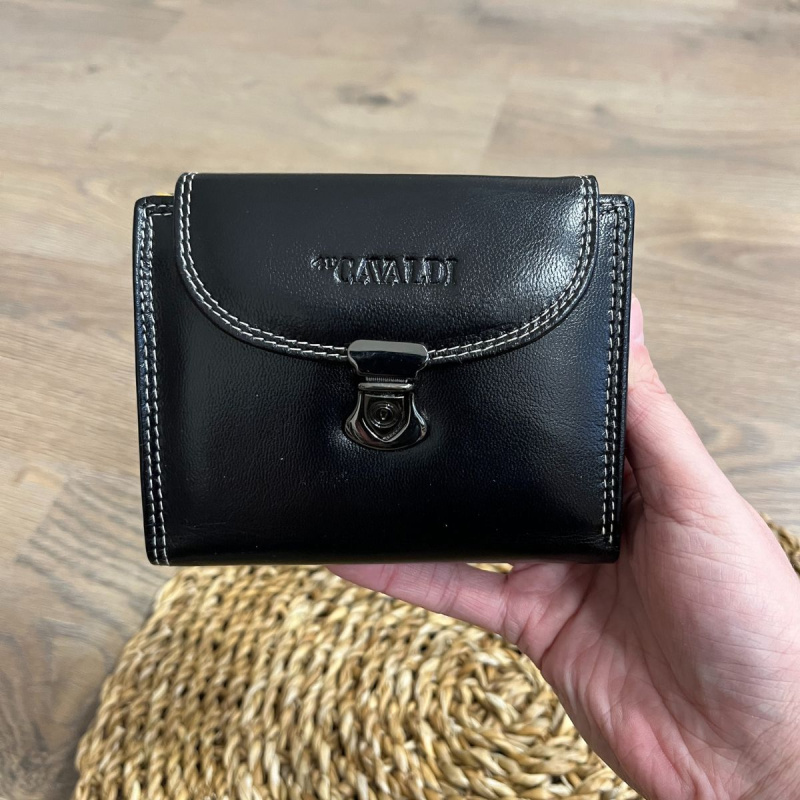 Dámska kožená peňaženka čierna TESSA