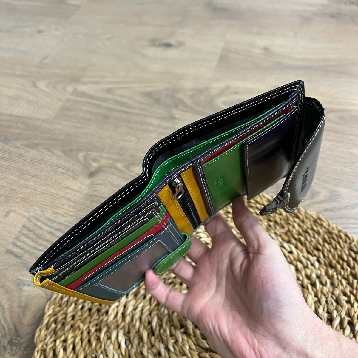 Dámska kožená peňaženka čierna TESSA