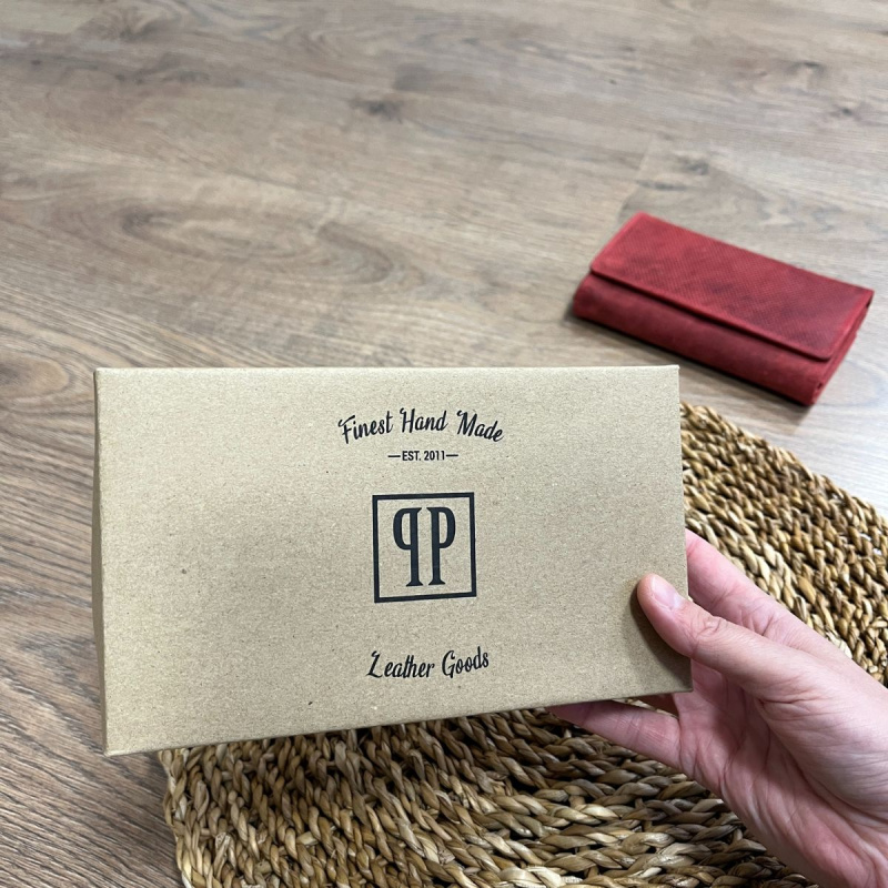 Dámska kožená peňaženka červená KATRINA