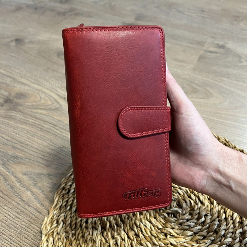 Dámska kožená peňaženka červená XENIA