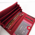 Červená dámska kožená peňaženka KAYLA