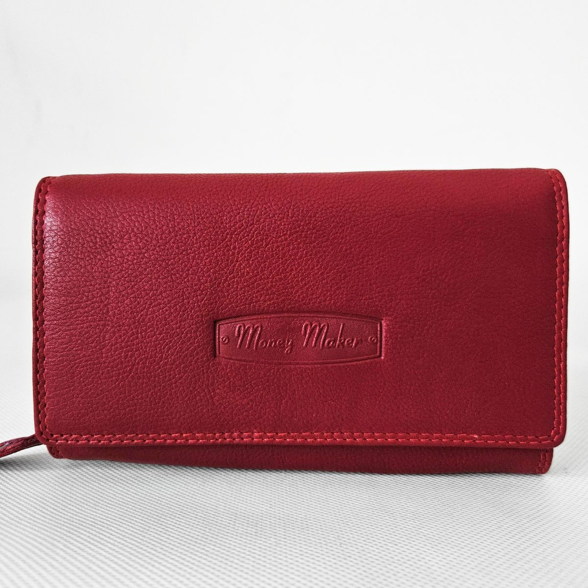 Červená dámska kožená peňaženka FREYA