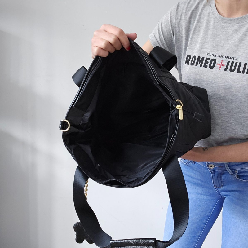 Dámska kabelka čierna SAVANA